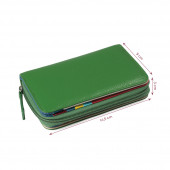 Portofel dama din piele naturala DiAmanti Gilda Verde
